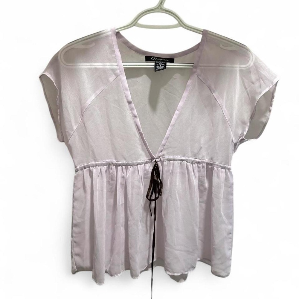 Y2K babydoll top sheer fairy